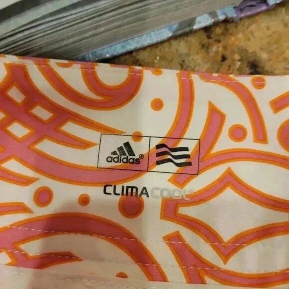 Adidas Women's White & Orange Floral Print Poly/Spandex Clima Cool Skort Athleti - Picture 10 of 11